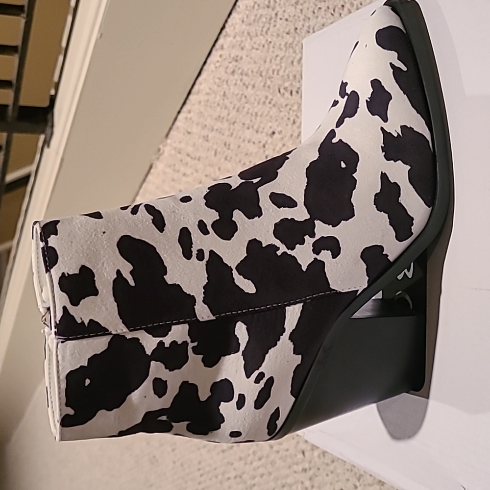 Cow print Booties
